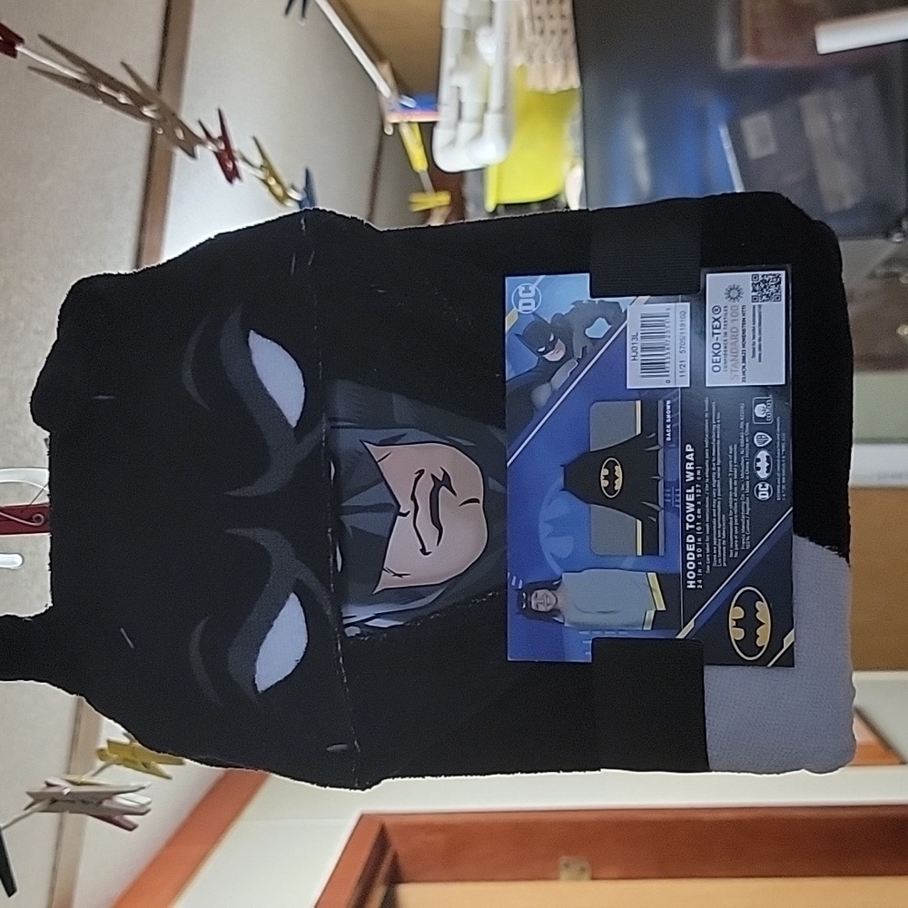 Batman towel wrap